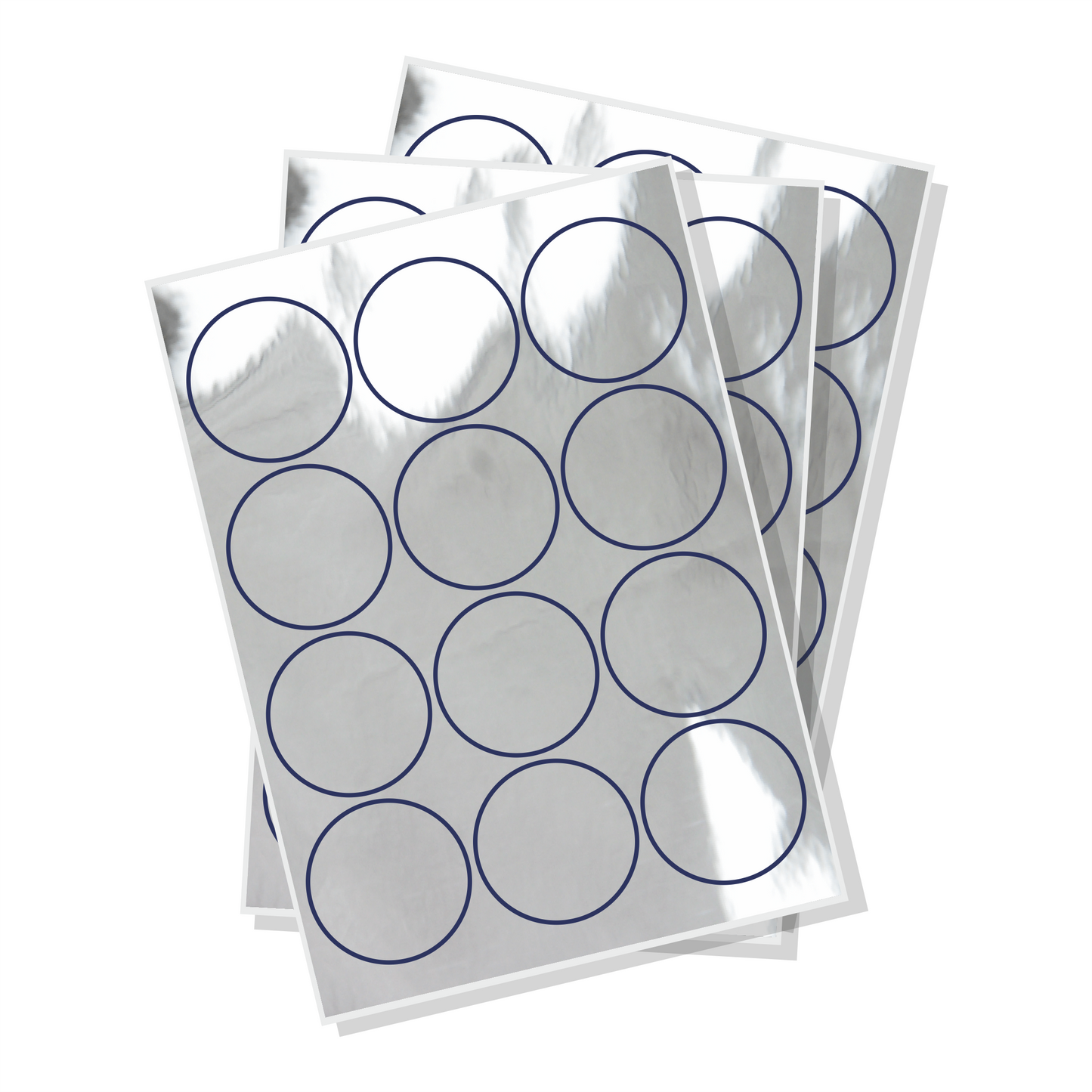 Blank labels eco silver image