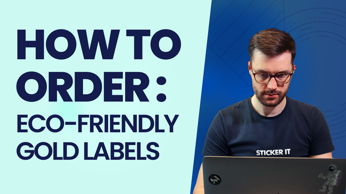 How to order eco-friendly gold labels video
