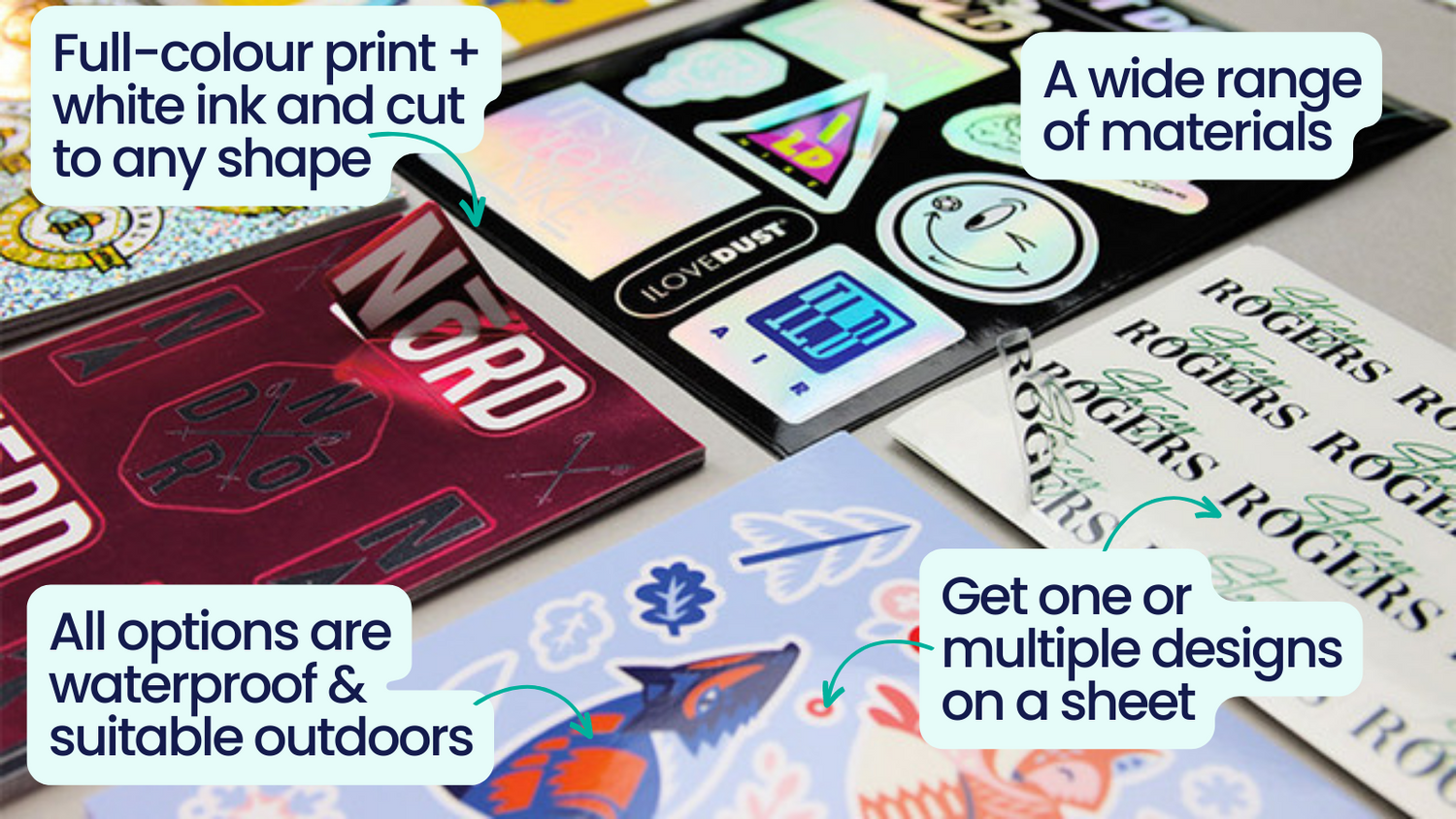 What are die-cut labels