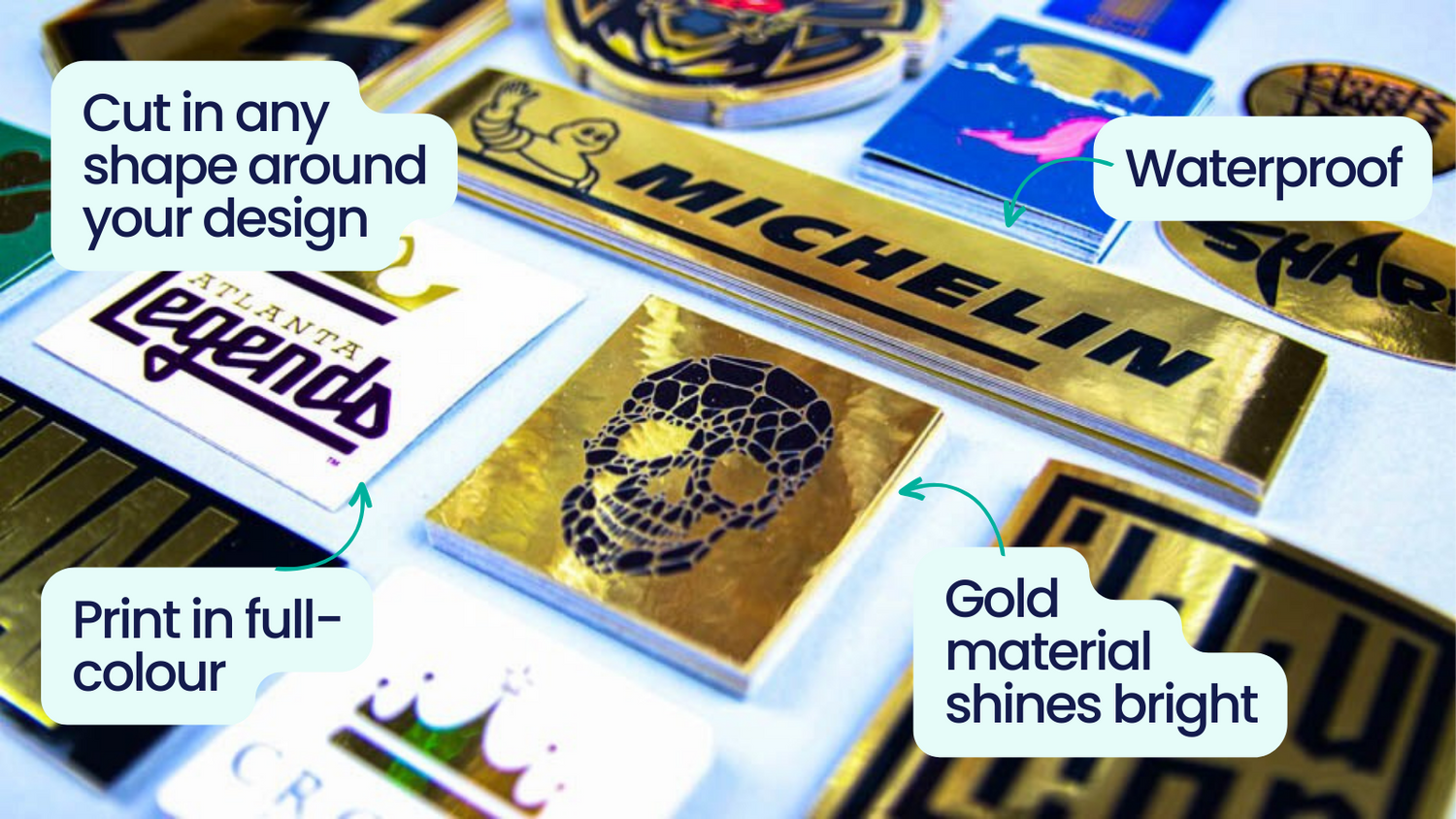 What is a mirror gold sticker