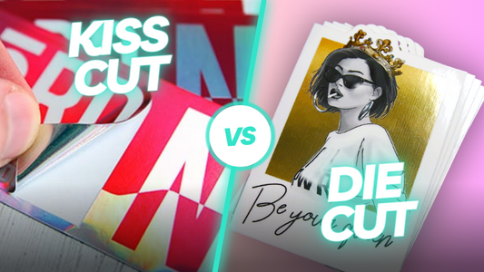What is the Difference Between Kiss Cut Stickers and Die Cut Stickers