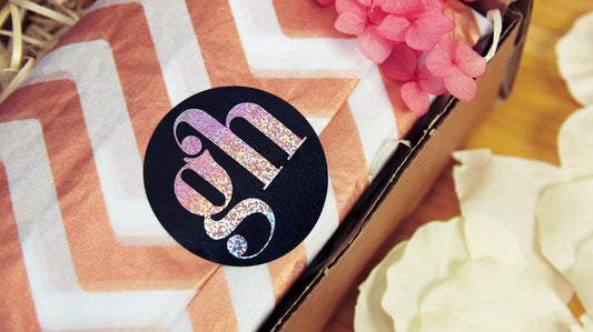 How to make glitter letter stickers