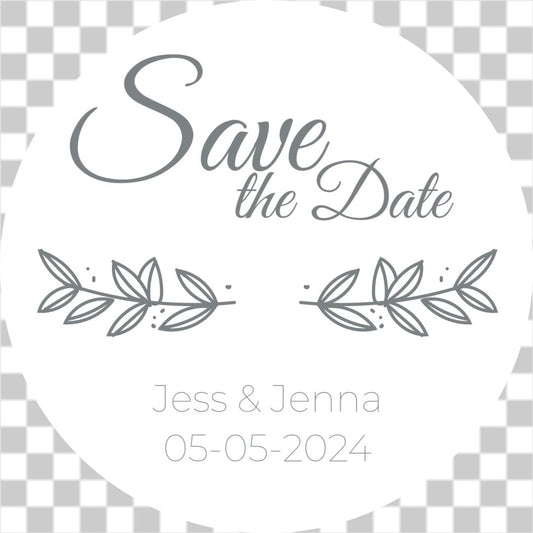 Save the Date leaf stem