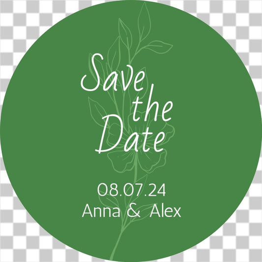 Save the Date Flower Stem