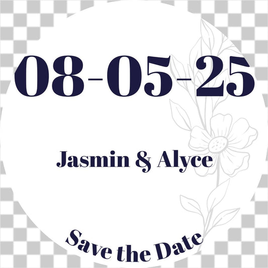 Save the Date Flowers