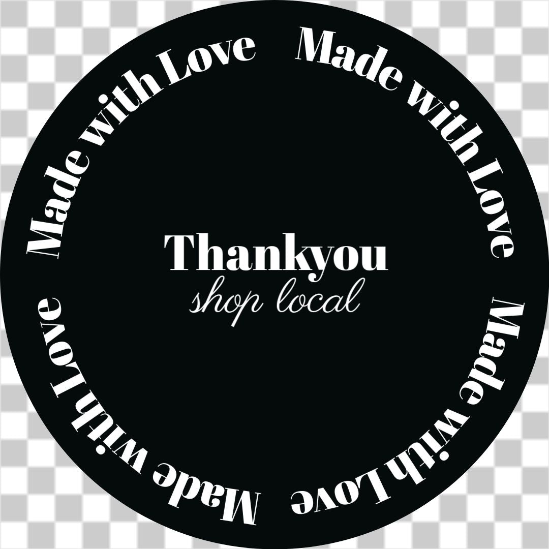 Made with love thankyou circle