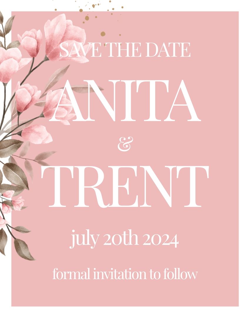 floral save the date