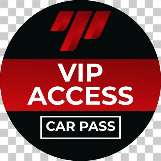 VIP car pass window sticker