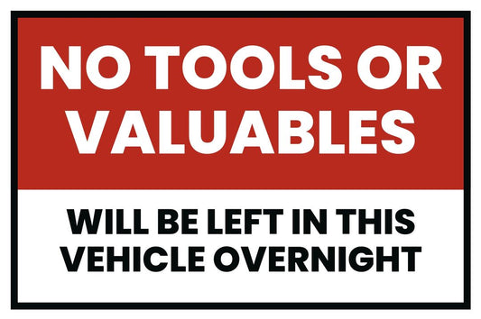 No tools in this vehicle overnight