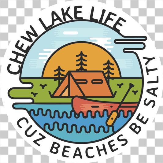 lake life membership car window sticker