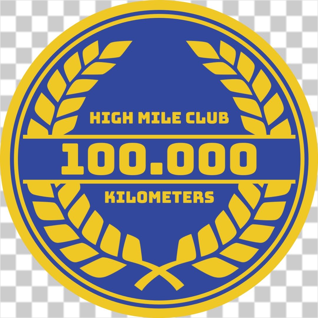 High mile car club – Sticker it