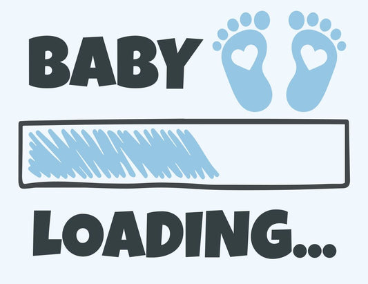Baby boy loading car sticker