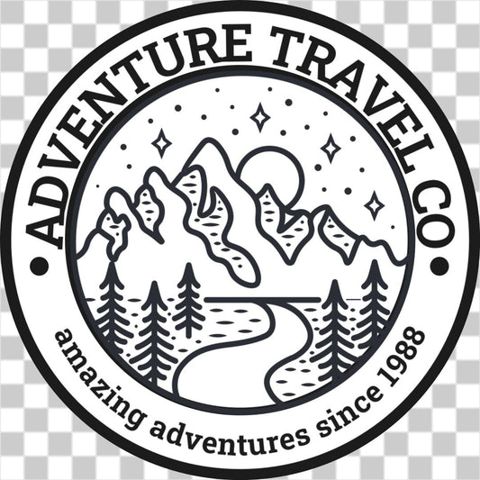 Adventure travel co cabin logo