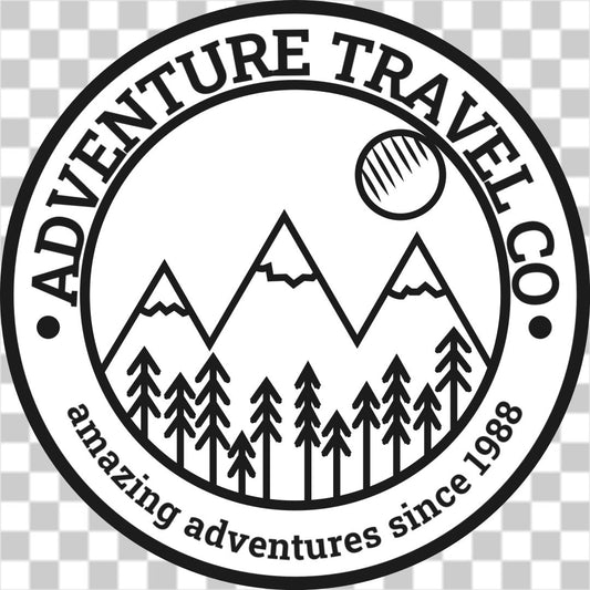 Adventure travel co mountains logo