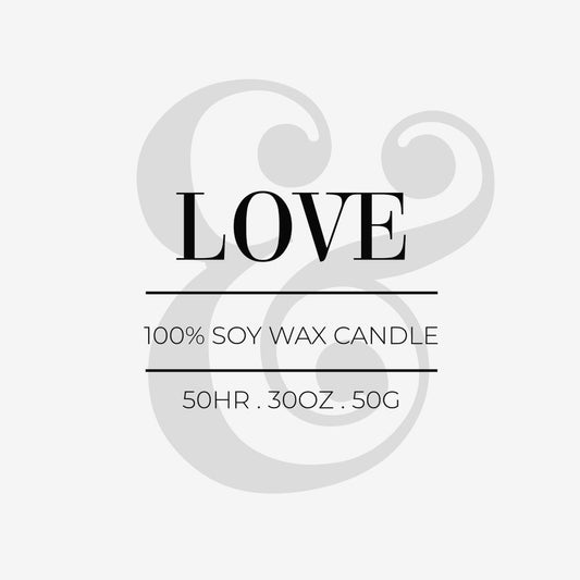 Simple deluxe candle label