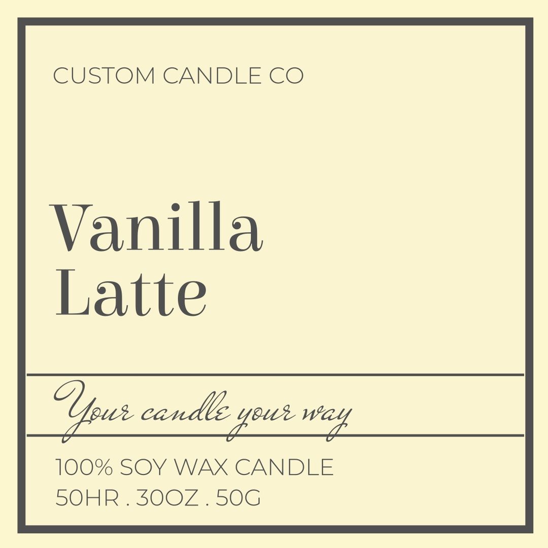 Custom candle label