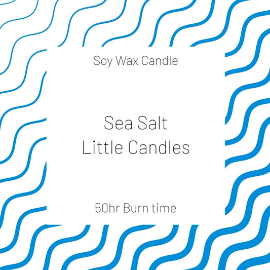 Abstract wave candle label