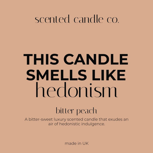 This candle smells like jar label