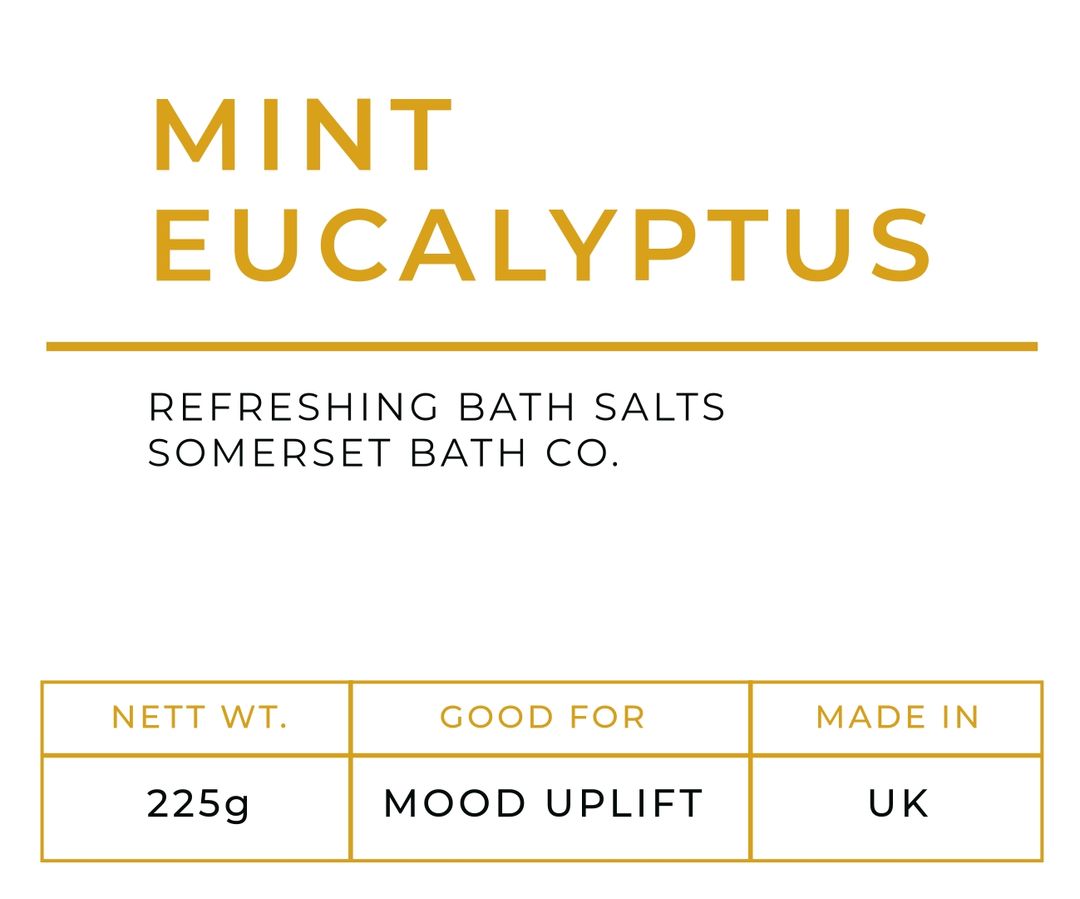 Simple bath salts label