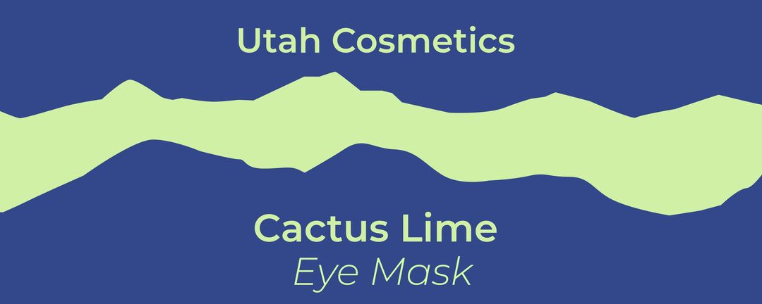 Mountain cosmetic eye mask label