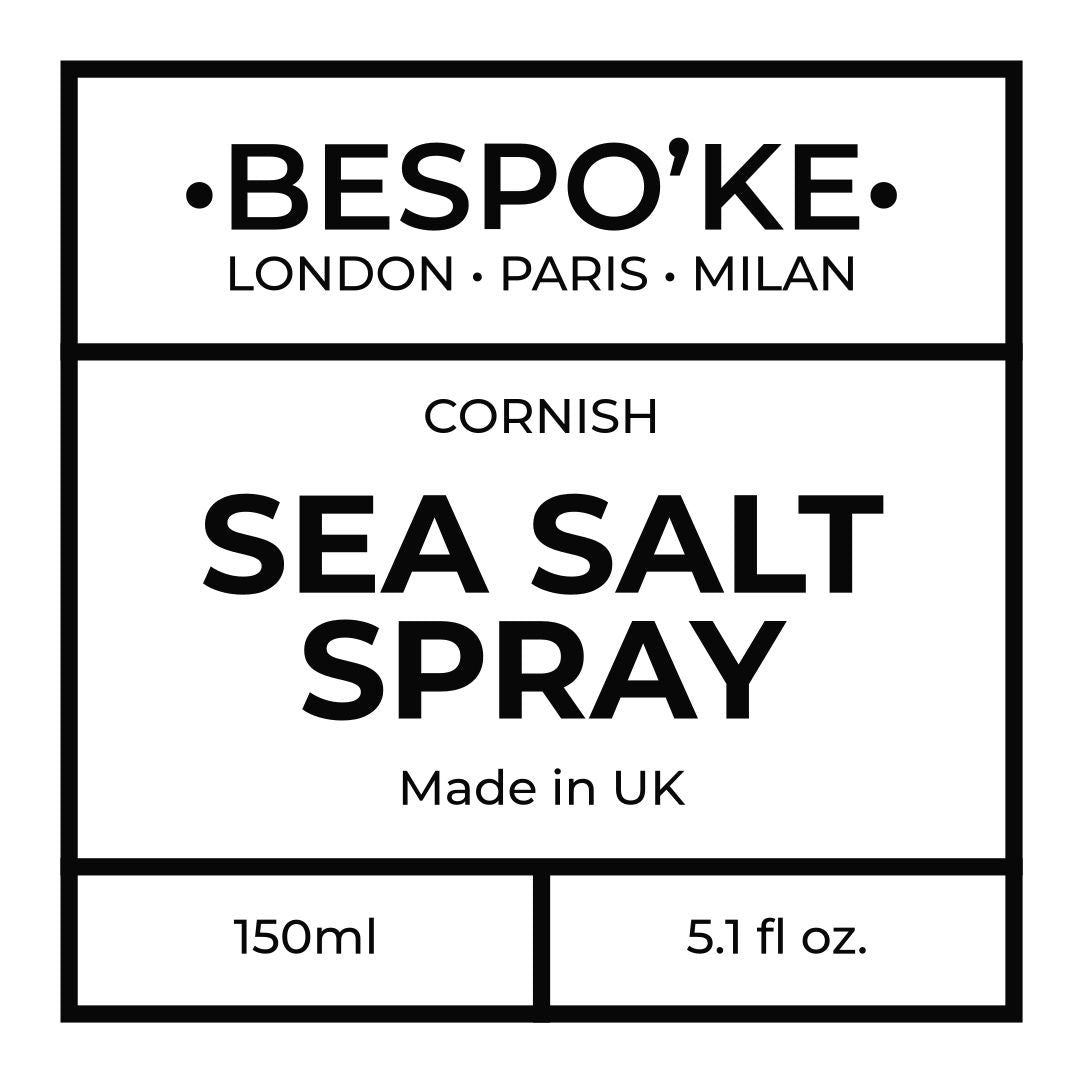 Old fashioned sea salt spray label