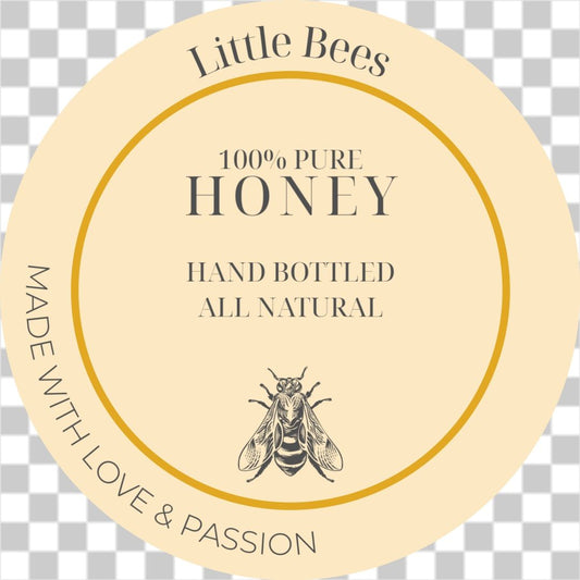 Little bees honey label