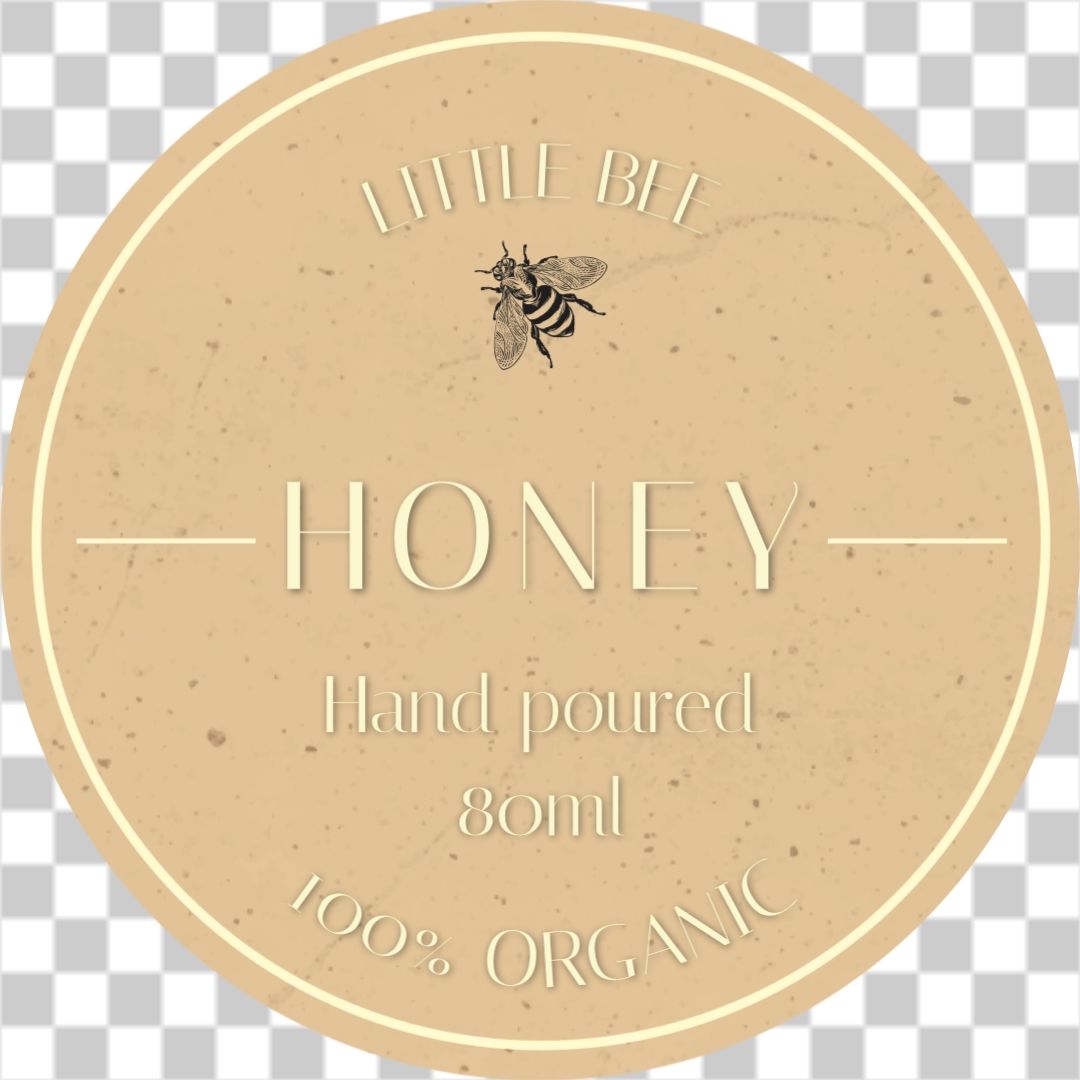 Organic honey label