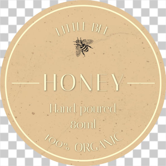 Organic honey label