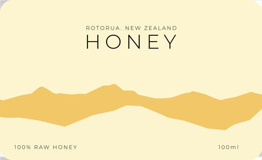 Rotorua honey label