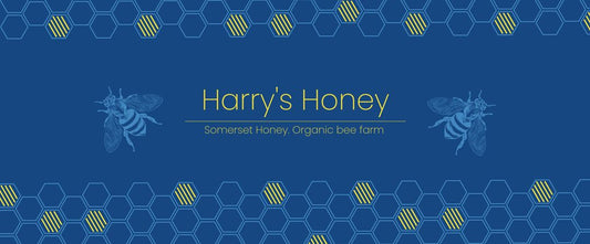 Modern honey comb pattern label