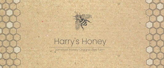 Modern honey comb craft paper label
