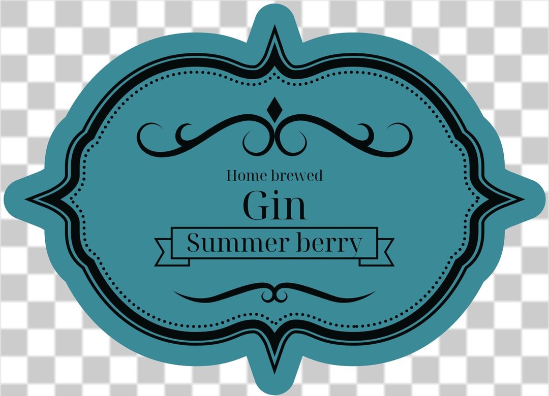 Vintage gin label – Sticker it
