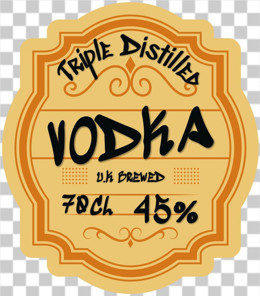 Graffiti takeover vodka label