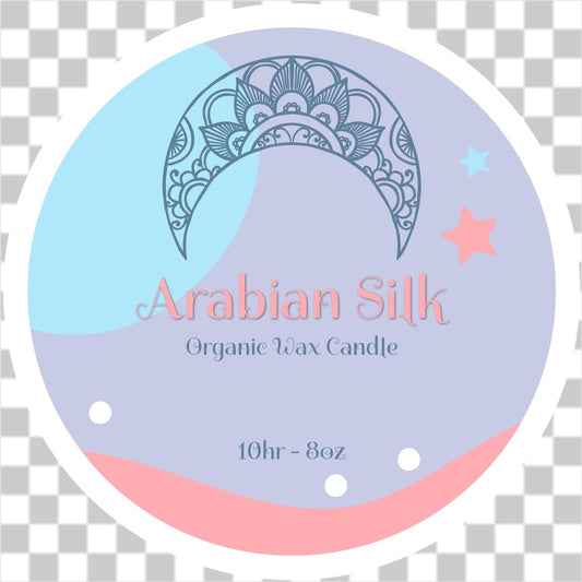 Boho circle candle label