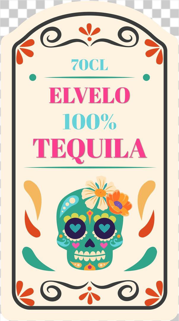 Elvelo 100% day of the dead tequila