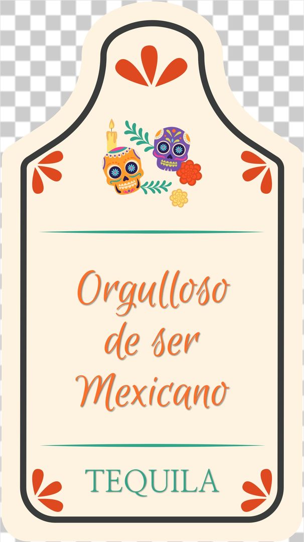 Proud tequila label