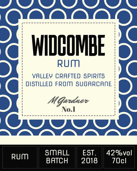 Art Deco spirits bottle label rum