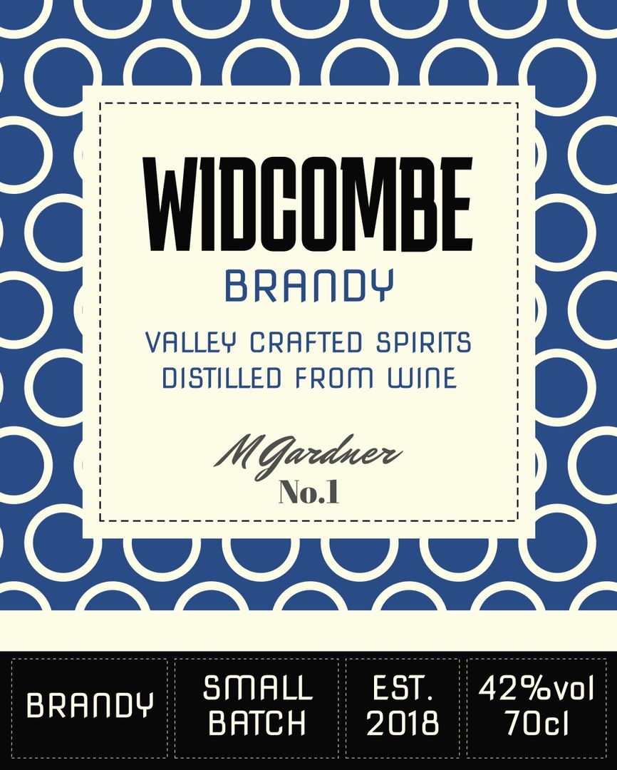 Art Deco spirits bottle label brandy