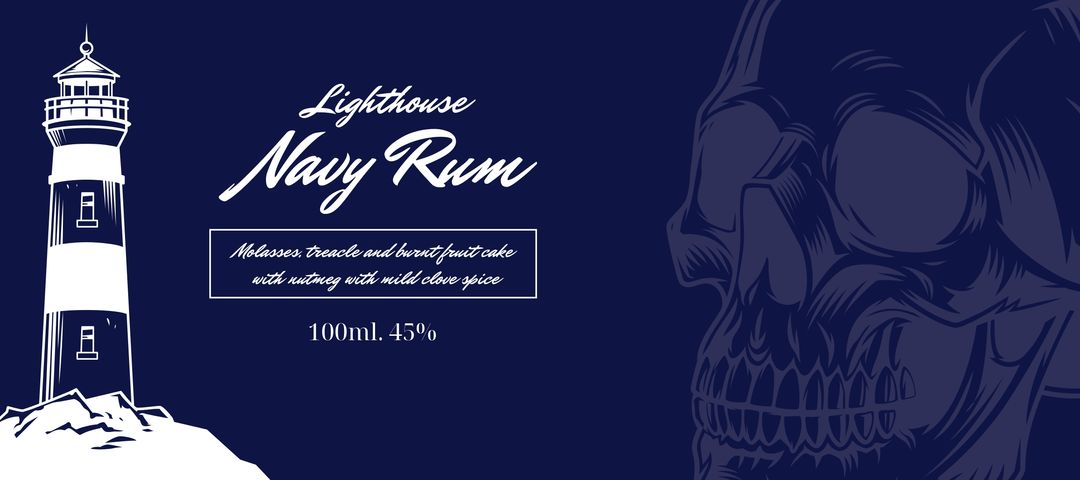 Lighthouse navy rum