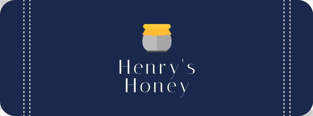 Henrys honey modern label