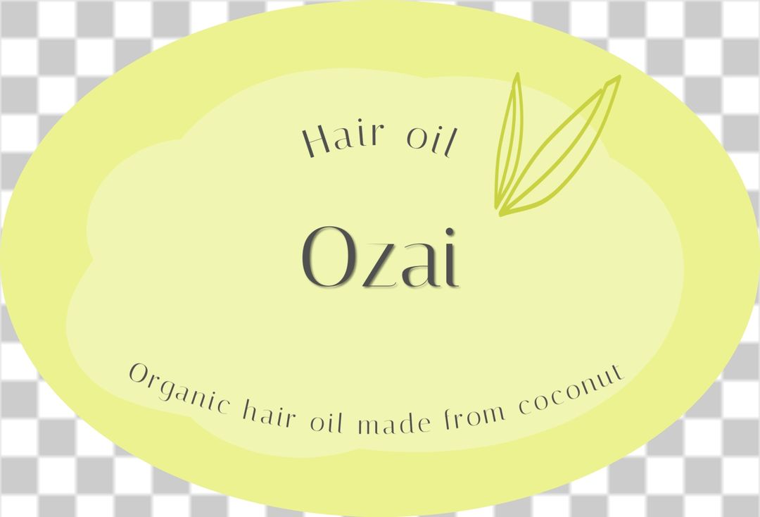 Organic hair oil label – Sticker it