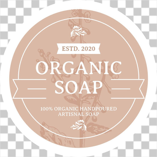 Organic botanical soap label No.1