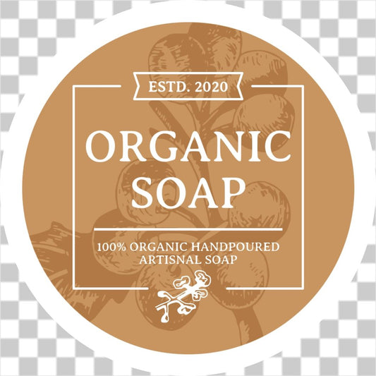 Organic botanical soap label No.2