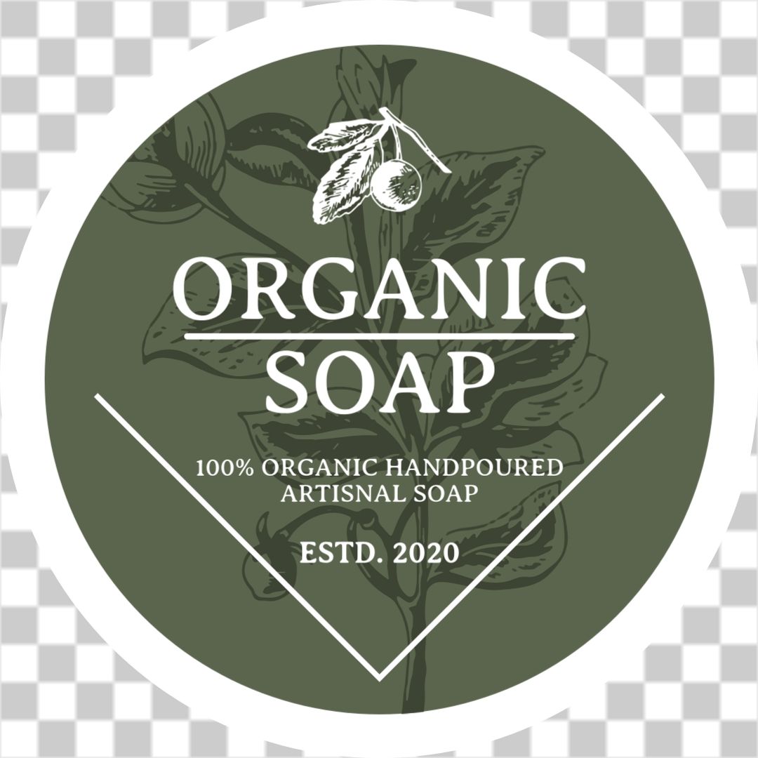 Organic botanical soap label No.3