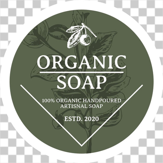 Organic botanical soap label No.3