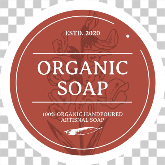 Organic botanical soap label No.4