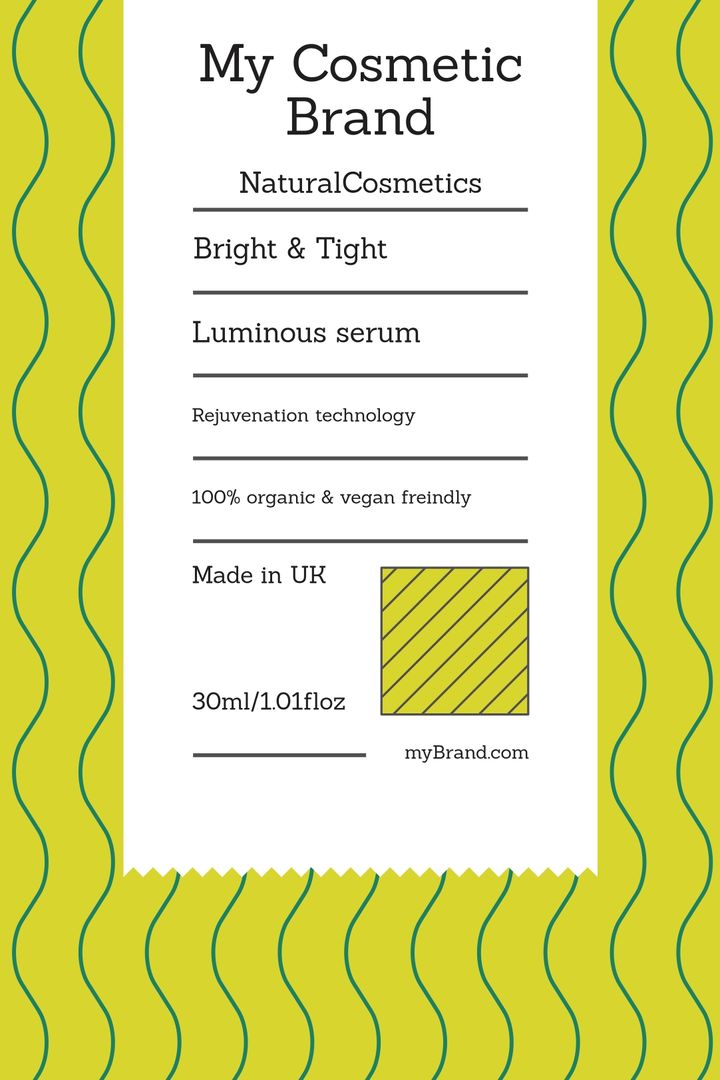 Geometric cosmetic label No.2