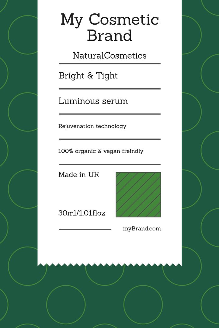 Geometric cosmetic label No.3