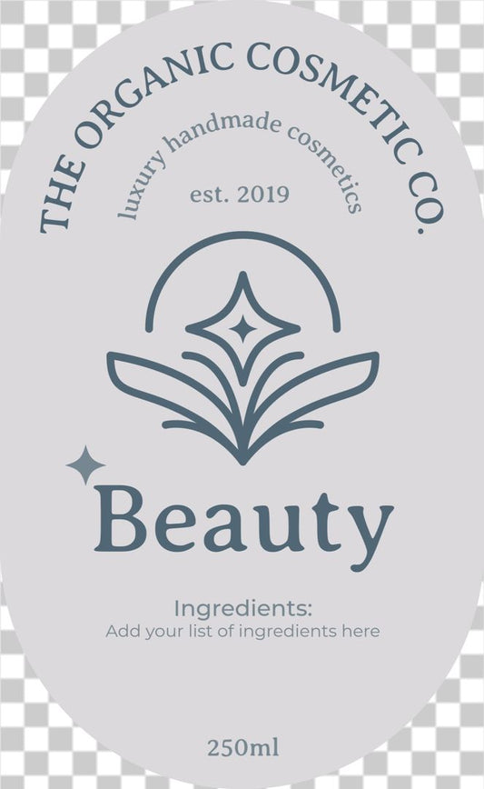 Luxury organic cosmetic label No.2