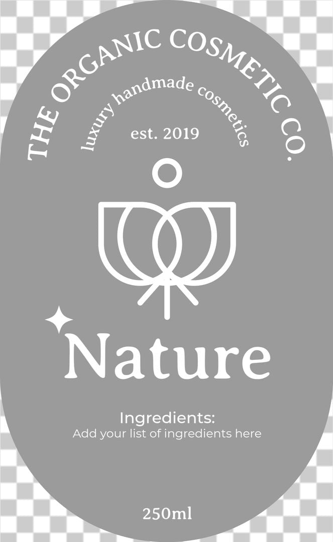 Luxury organic cosmetic label No.4